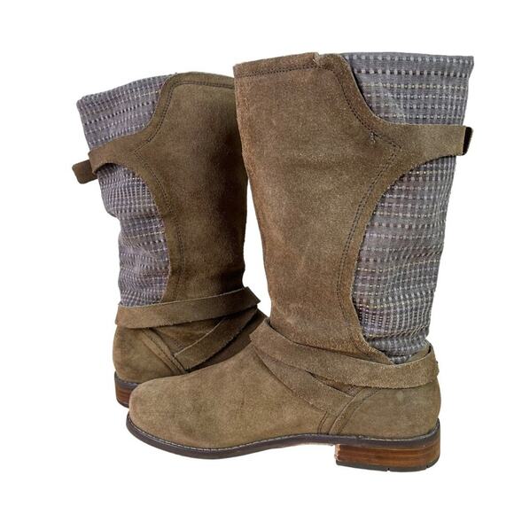 OLUKAI Pa’ia Boots Women's Size 9 EU 39 Green Textile Suede Mid Calf Harness - Picture 8 of 16